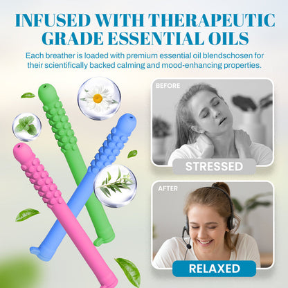 🌿 Chewable Puffer – The Essential Aromatherapy Stress & Craving Breather