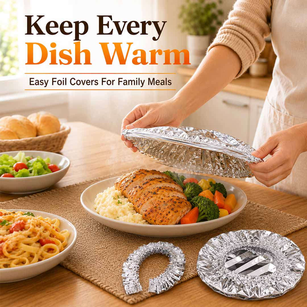 ✨Aluminum Foil Heat-Retaining Cover — Keep Meals Hot for Hours