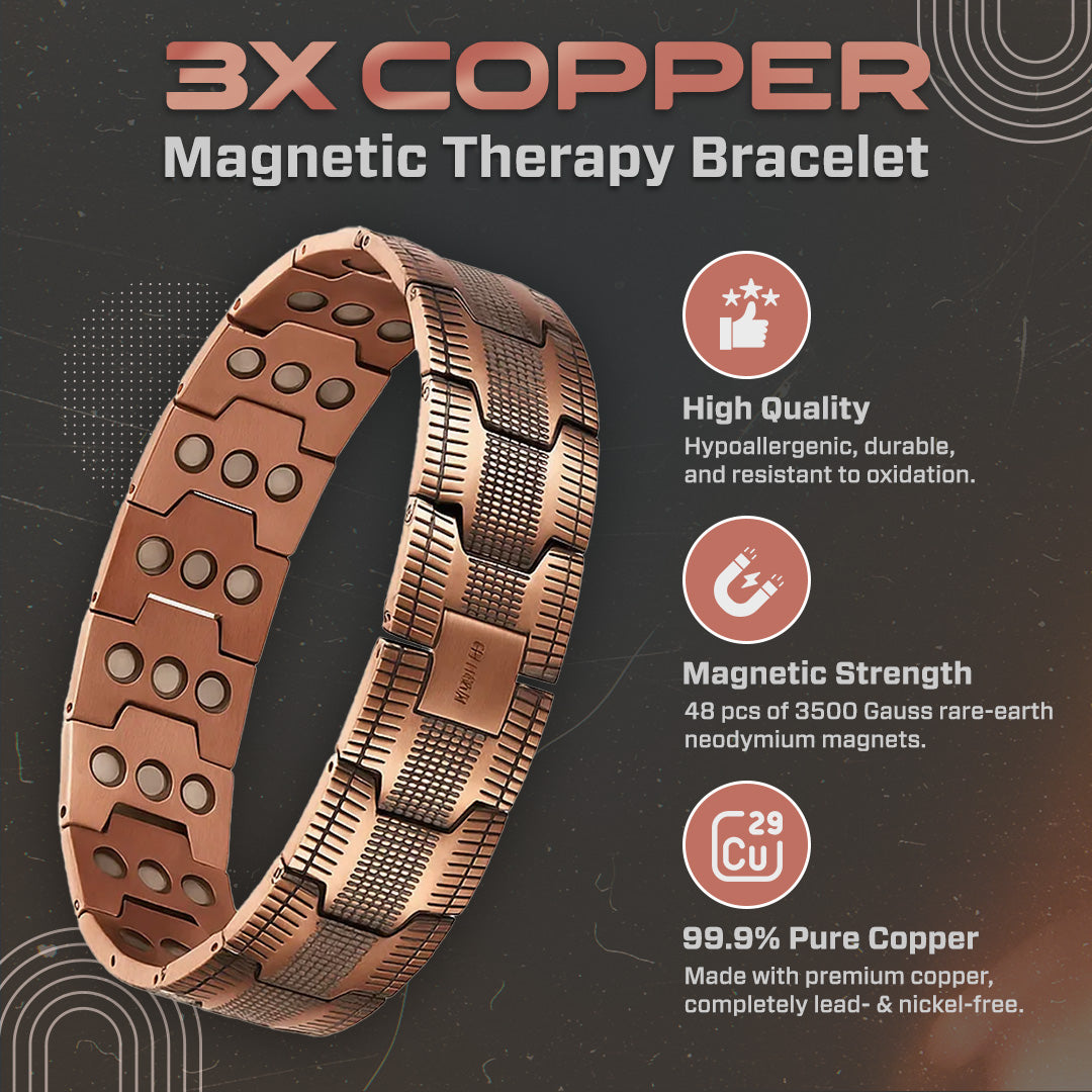 ✨Copper Magnetic Therapy Bracelet | Relieve Fatigue, Boost Energy & Circulation