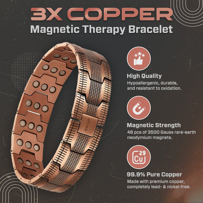 ✨Copper Magnetic Therapy Bracelet | Relieve Fatigue, Boost Energy & Circulation
