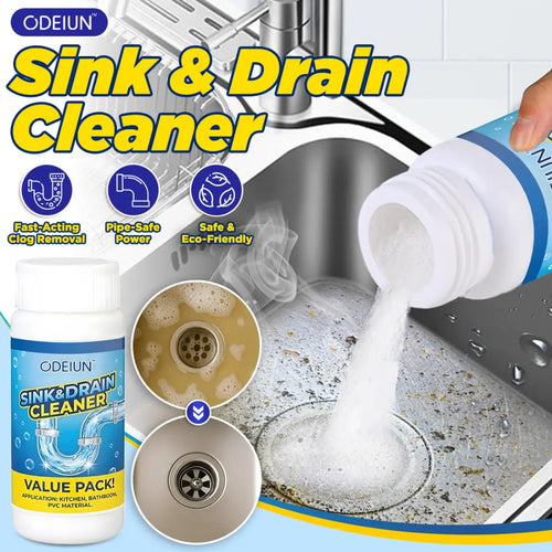 🔥 ODEIUN™ Rapid Drain Opener: Pro-Strength & Pipe-Safe Clog Remover 🚀