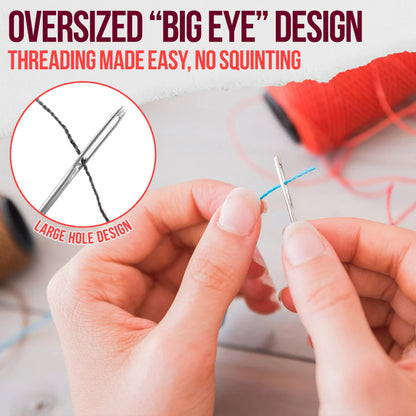 Thread in Seconds™ Big-Eye Steel Needle Kit (37-Piece)
