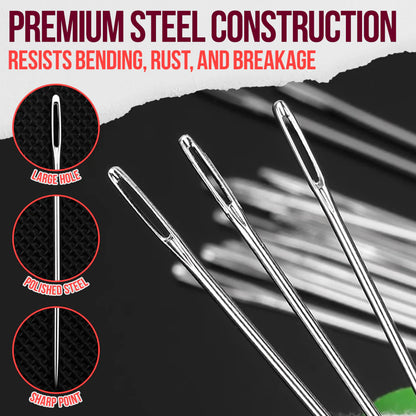 Thread in Seconds™ Big-Eye Steel Needle Kit (37-Piece)