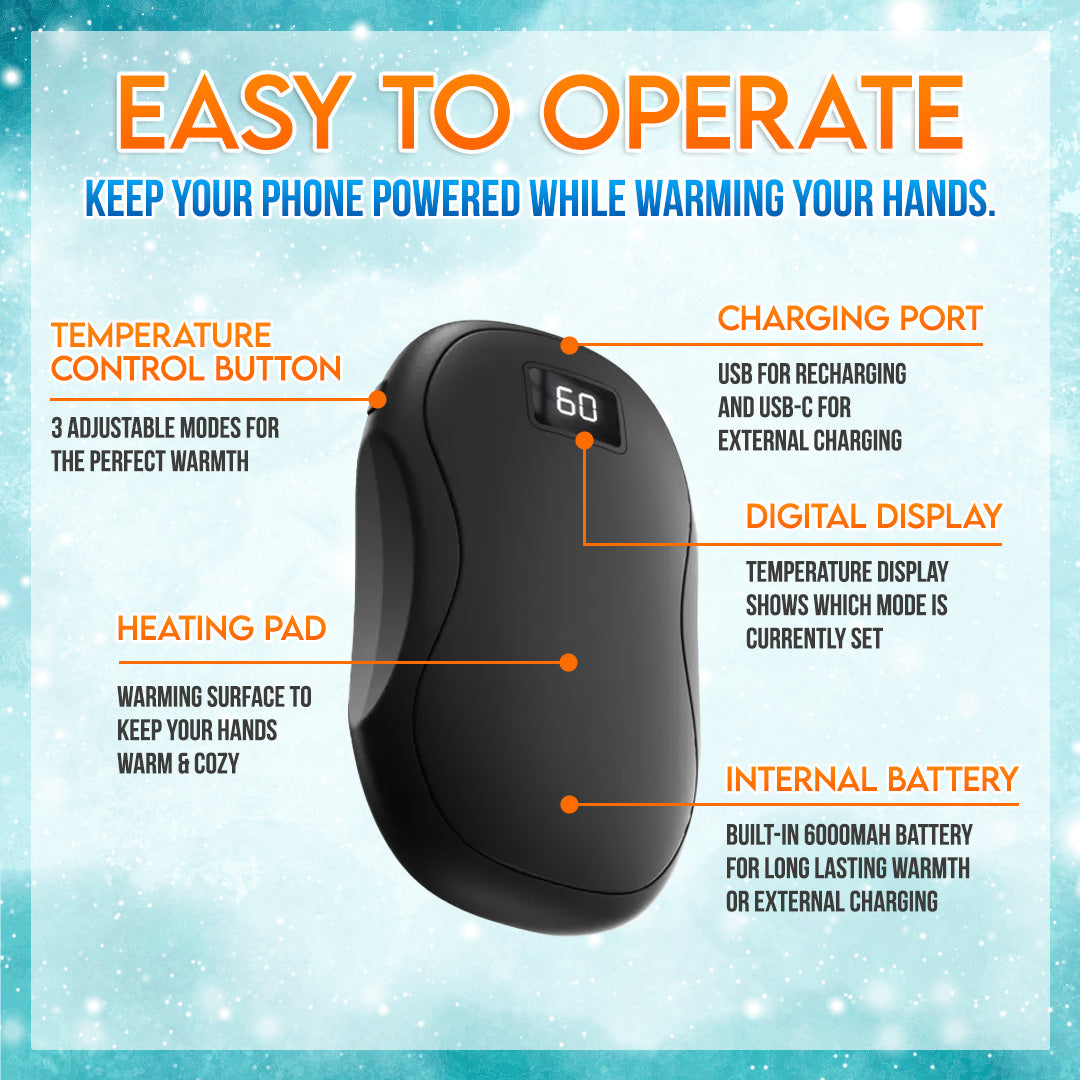 🔥Premium Rechargeable Thermal Hand Warmer