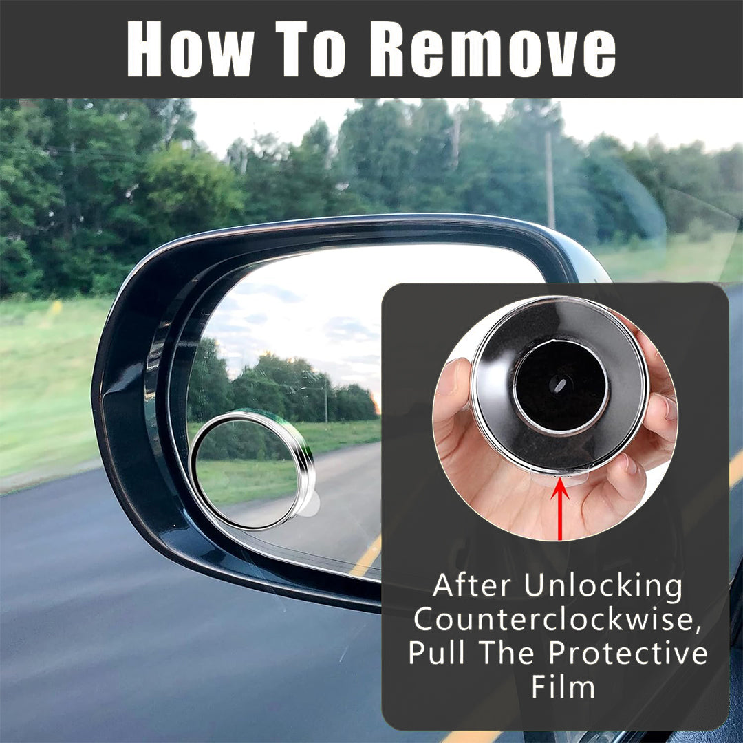 🔥 360° HD Blind Spot Mirror – Wide Angle Car Safety Mirror (2PCS)