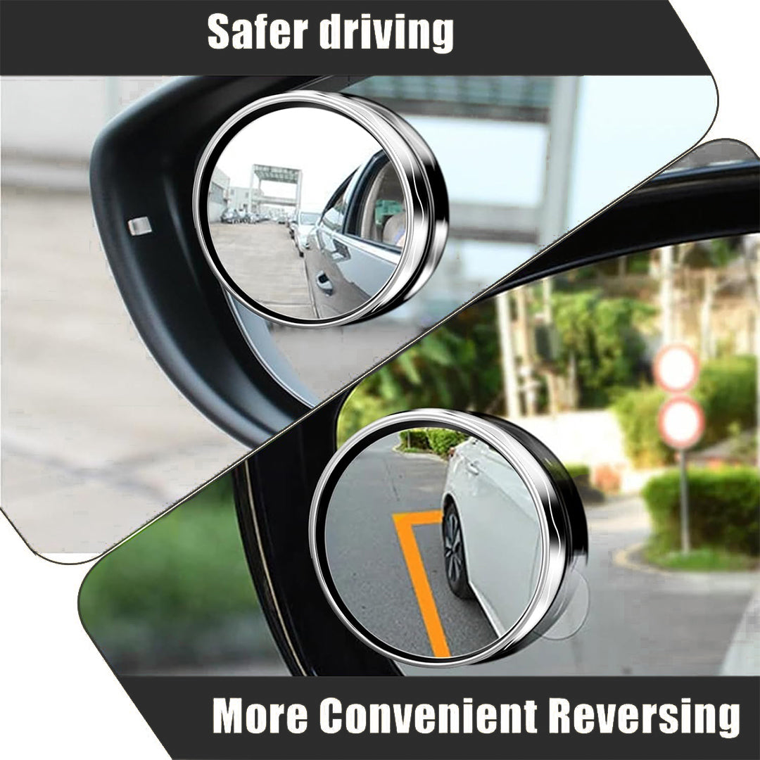🔥 360° HD Blind Spot Mirror – Wide Angle Car Safety Mirror (2PCS)
