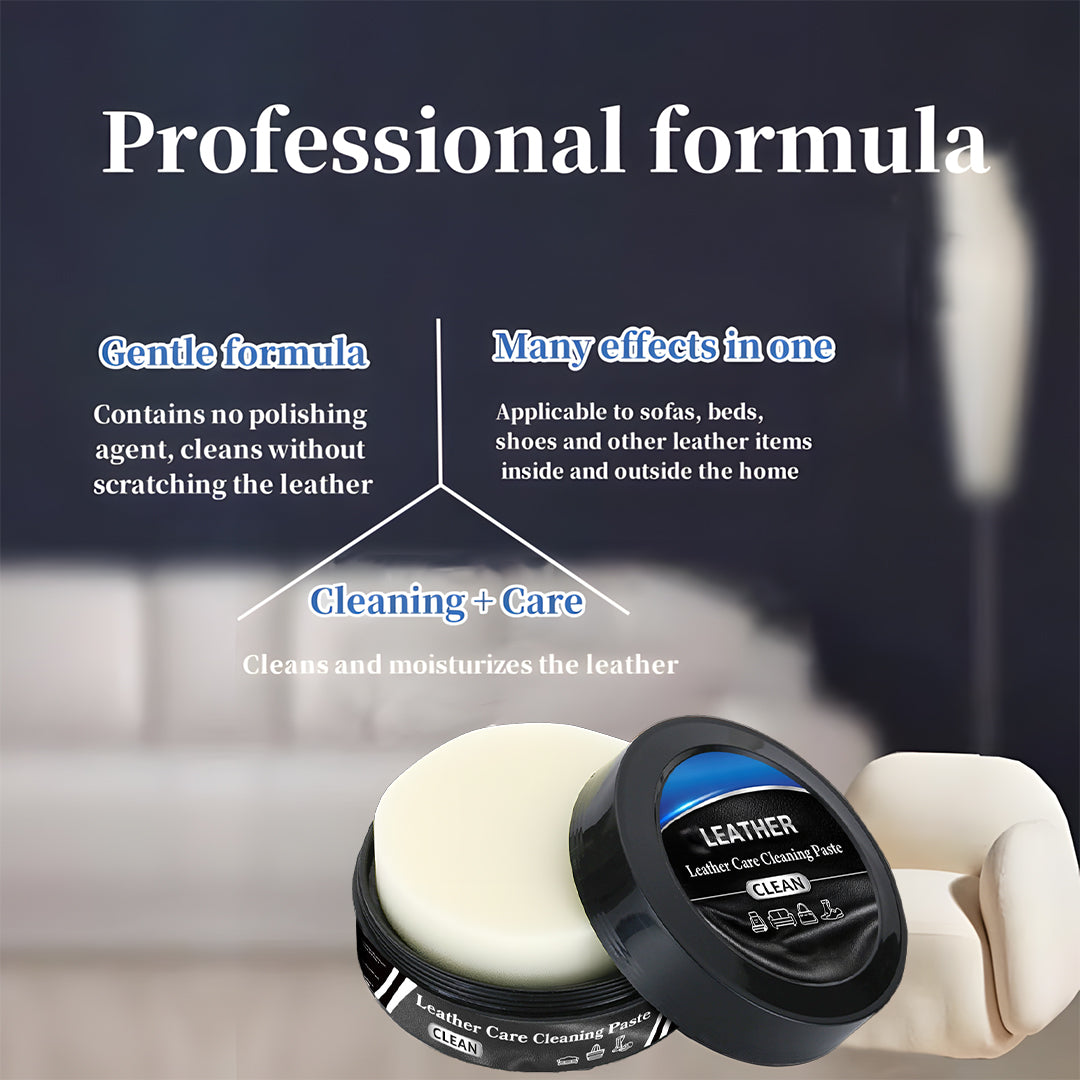 All-in-One Car Leather Care Cream – Deep Clean & UV Protection