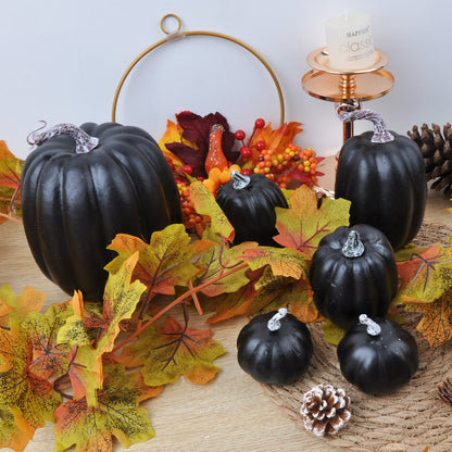 Artificial Pumpkin Decorations – 7 Pcs Set 🎃 Fall, Halloween, and Thanksgiving Home Decor