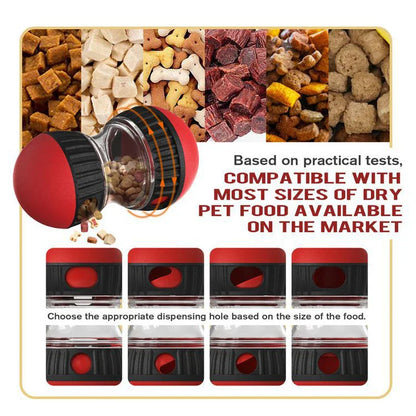 Interactive Dog Treat Ball – IQ Training & Slow Feeder Toy – Durable Enrichment Food Dispensing Puzzle for Boredom Relief & Mental Stimulation