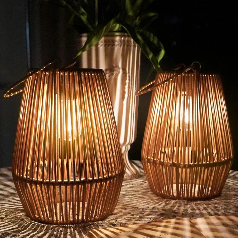 👻 Halloween Sale 49% OFF 👻 Solar Radiant Rattan Glow Lantern – Spooky-Chic Outdoor Lighting