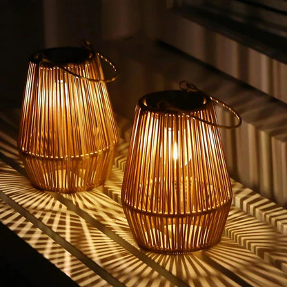 👻 Halloween Sale 49% OFF 👻 Solar Radiant Rattan Glow Lantern – Spooky-Chic Outdoor Lighting
