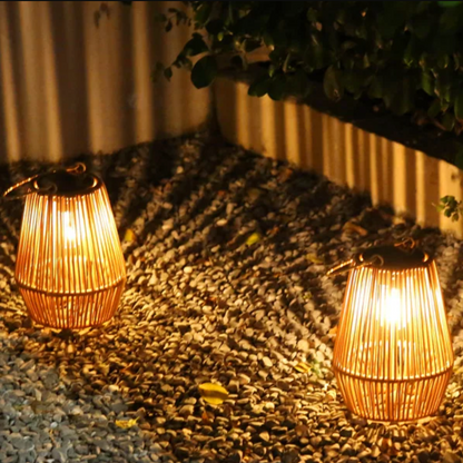 👻 Halloween Sale 49% OFF 👻 Solar Radiant Rattan Glow Lantern – Spooky-Chic Outdoor Lighting