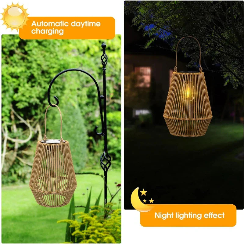 👻 Halloween Sale 49% OFF 👻 Solar Radiant Rattan Glow Lantern – Spooky-Chic Outdoor Lighting