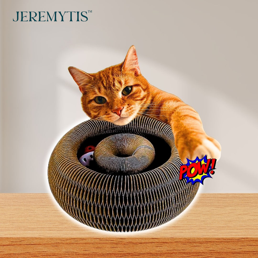 🐾 JEREMYTIS™ Telescopic Tunnel Cat Scratcher