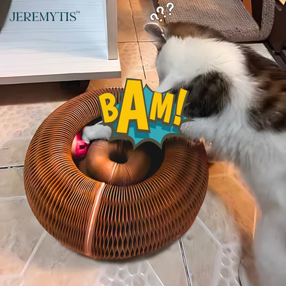 🐾 JEREMYTIS™ Telescopic Tunnel Cat Scratcher