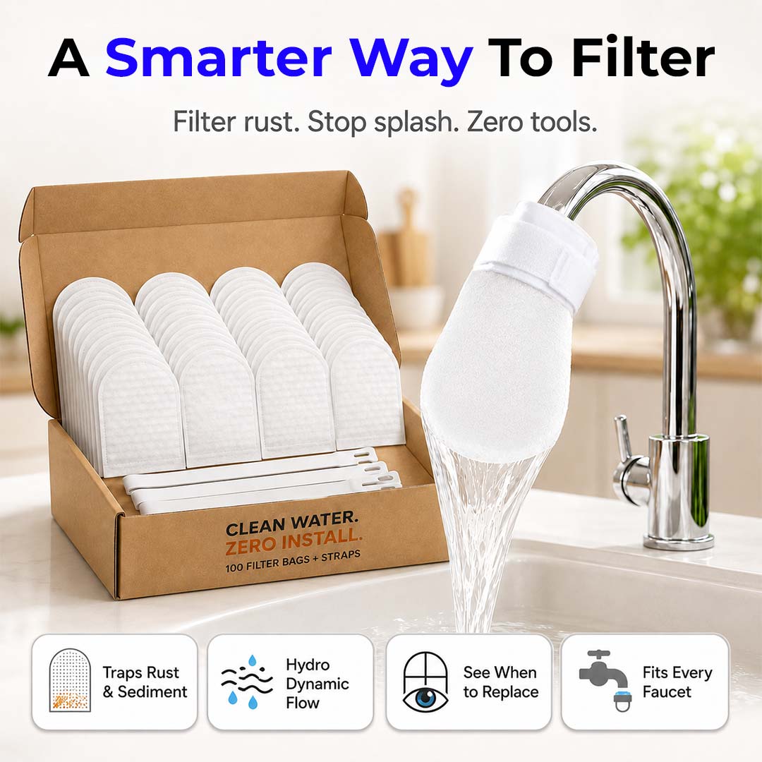 Universal Faucet Filter Bags for Rust & Sediment