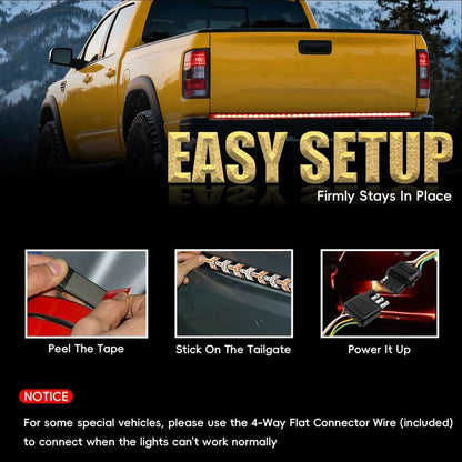 🔥 50% OFF | 60" Triple-Row LED Tailgate Light Bar - 5-Function Weatherproof Strip ✨