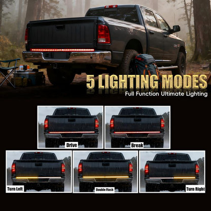 🔥 50% OFF | 60" Triple-Row LED Tailgate Light Bar - 5-Function Weatherproof Strip ✨