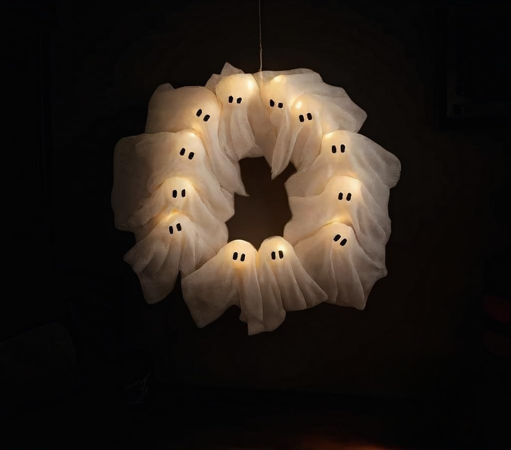 👻 Spooky Halloween Glow Wreath 🎃✨
