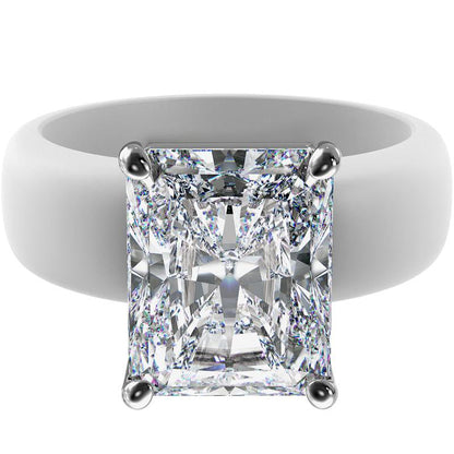 🔥Buy 1 Get 1 Free🔥ODALT Silicone Ring – Emerald Cut CZ | Patent-Pending Design
