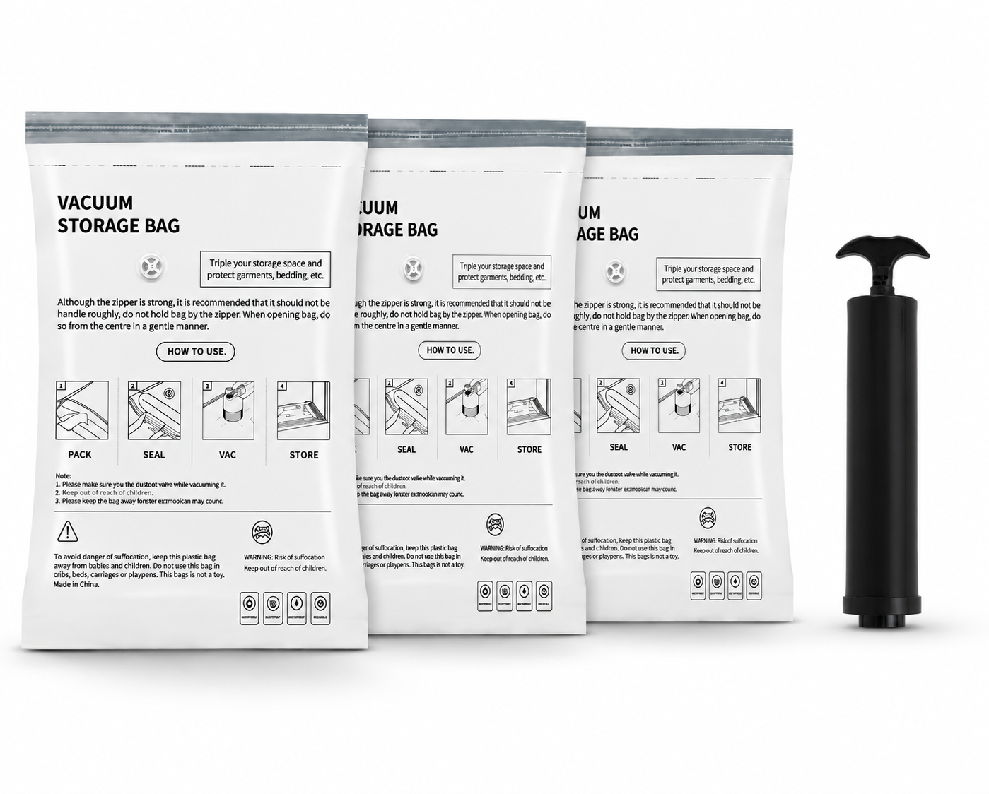 Portable Vacuum Packing Bags