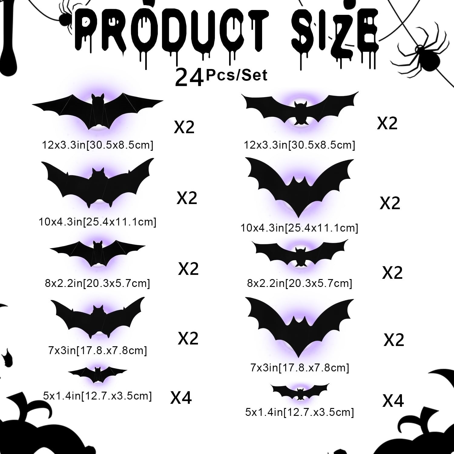 🎃 HOT SALE 50% OFF | 🦇 Spooky 3D Lighted Bats – Transform Your Home into a Haunted Mansion! 👻