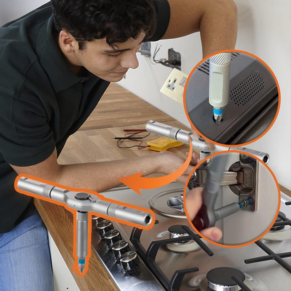 🔥 24-in-1 Magnetic Ratchet Screwdriver Set – Compact, Portable & Versatile