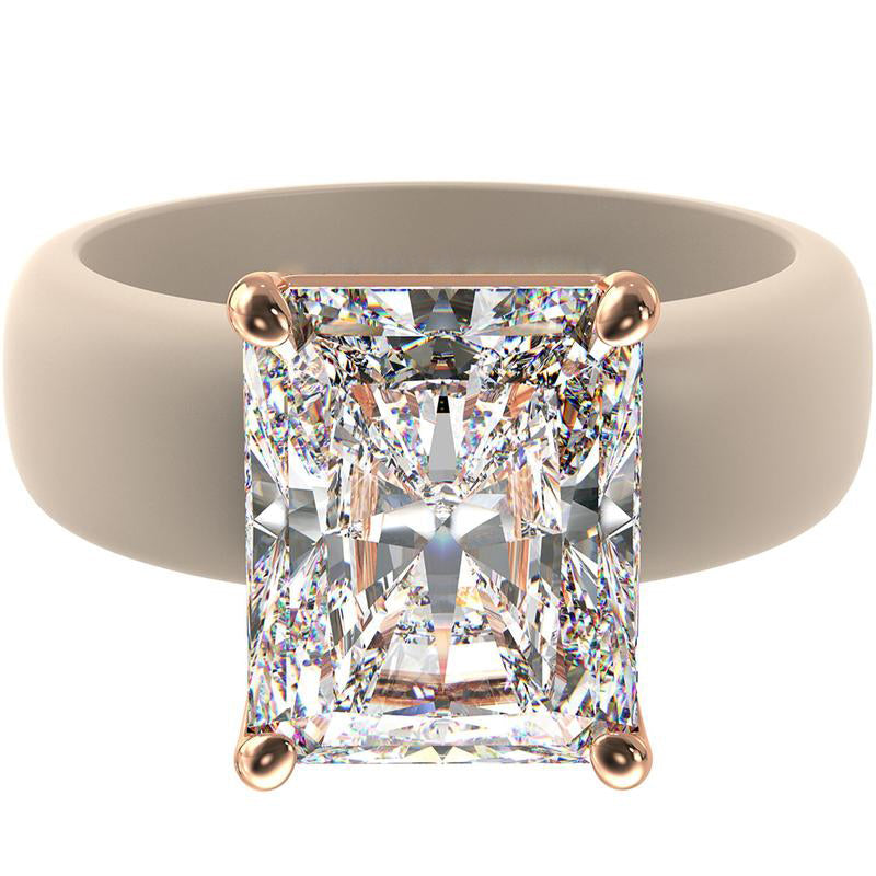 🔥Buy 1 Get 1 Free🔥ODALT Silicone Ring – Emerald Cut CZ | Patent-Pending Design