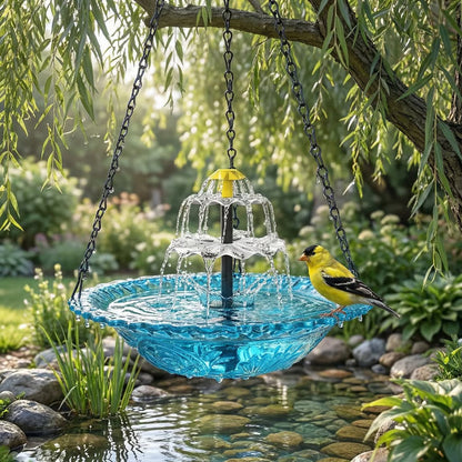 Cascading Waterfall Bird Bath Fountain – Garden Decor & Bird Attraction🐦