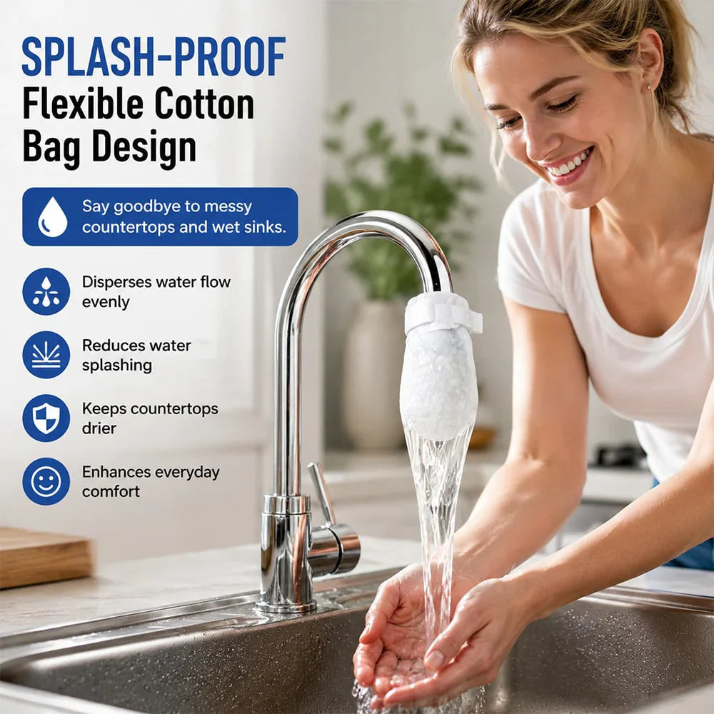 Universal Faucet Filter Bag Effective filtration for tap water and spring water, removes rust and various impurities