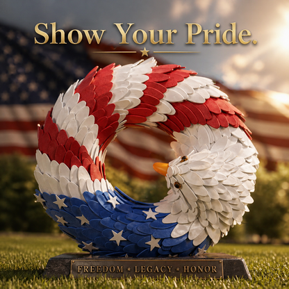 3D Patriotic Eagle Wreath