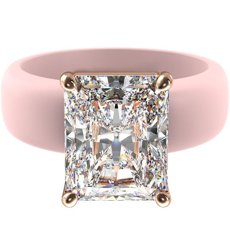 🔥Buy 1 Get 1 Free🔥ODALT Silicone Ring – Emerald Cut CZ | Patent-Pending Design