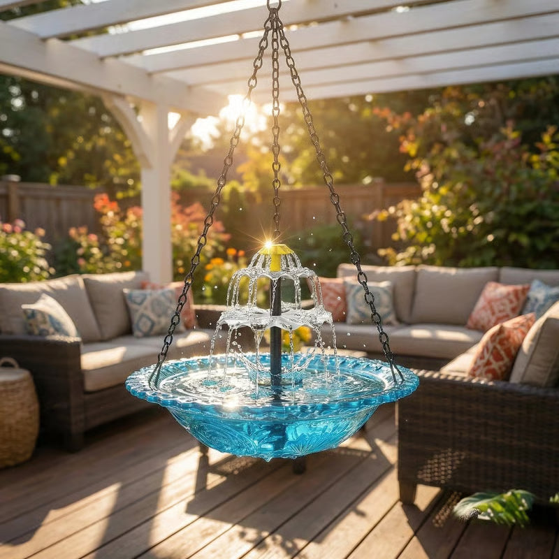 Cascading Waterfall Bird Bath Fountain – Garden Decor & Bird Attraction🐦