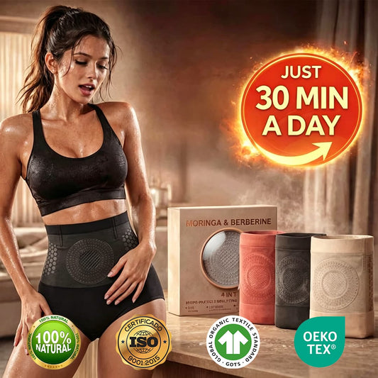 Moringa & Berberine 4‑In‑1 Micro‑Particle Sculpting & Fat‑Burn Shorts