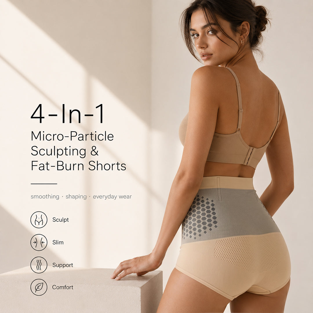 Last Day 50% OFF Moringa & Berberine 4‑In‑1 Micro‑Particle Sculpting & Fat‑Burn Shorts