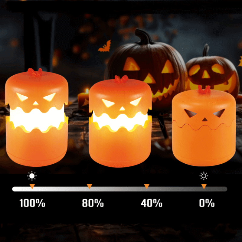JEREMYTIS™ Collapsible Halloween Pumpkins Lantern 🎃✨ – Rechargeable Jack-O’-Lantern Light 🔋🌙
