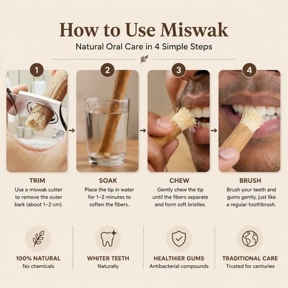 ✨ Miswak — Nature’s Original 7,000-Year-Old Toothbrush