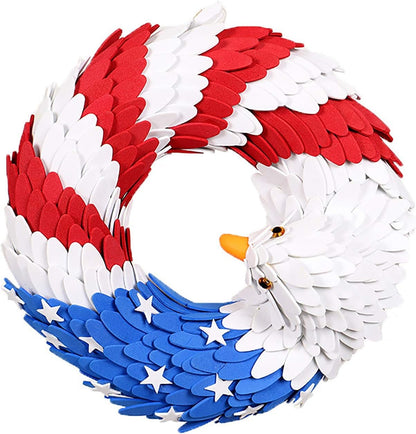 3D Patriotic Eagle Wreath