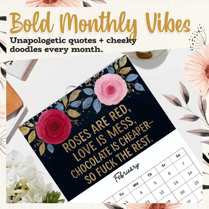 ⭐ 2026 Fuck It Again™ Wall Calendar