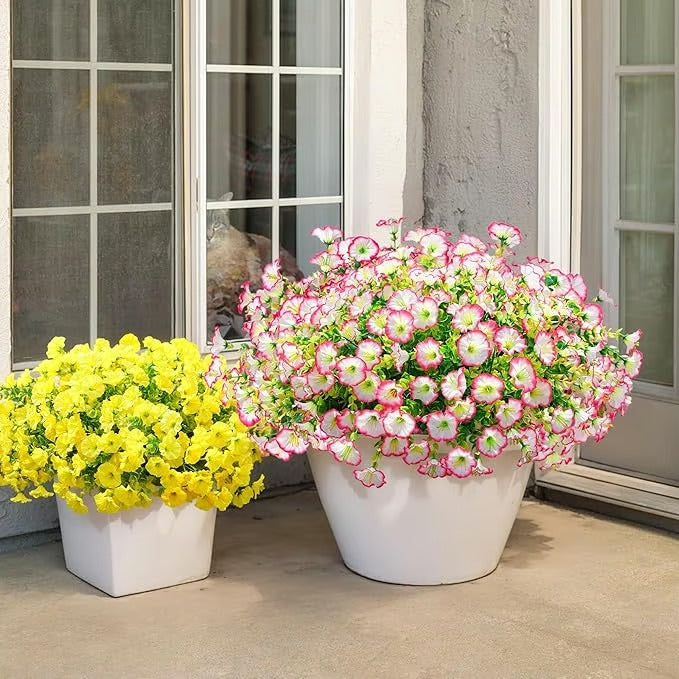 🌸Morning Glory Artificial Flowers — UV-Resistant Ever-Blooming Decor