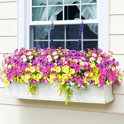 🌸Morning Glory Artificial Flowers — UV-Resistant Ever-Blooming Decor