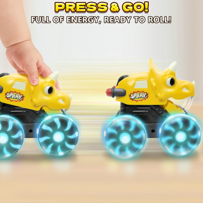 🦖 Light-Up Dino Trucks | Press & Go Toy Cars with Moving Jaws for Toddlers 🚚