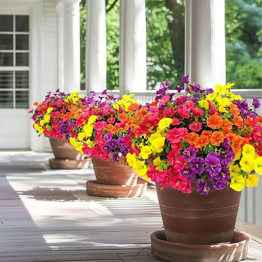 🌸Morning Glory Artificial Flowers — UV-Resistant Ever-Blooming Decor