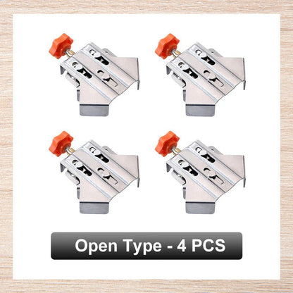 Industrial 90° Corner Clamp with Auto-Adjust Sliding Head | Woodworking & Welding Precision Tool