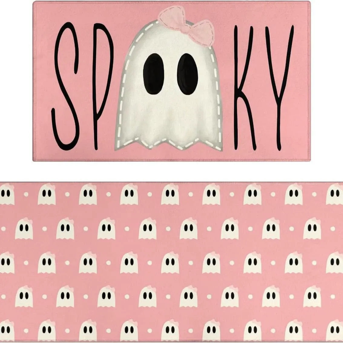 🎃 Spooky Halloween Kitchen Mat Set – Fun & Festive Floor Decor 🕸️