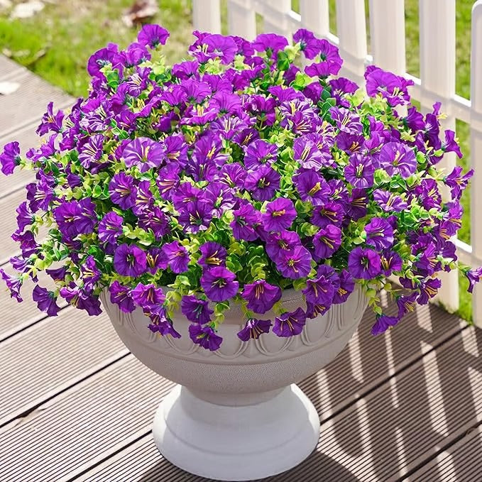 🌸Morning Glory Artificial Flowers — UV-Resistant Ever-Blooming Decor