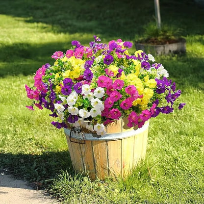 🌸Morning Glory Artificial Flowers — UV-Resistant Ever-Blooming Decor