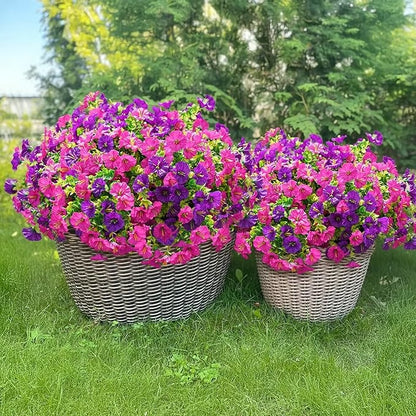 🌸Morning Glory Artificial Flowers — UV-Resistant Ever-Blooming Decor
