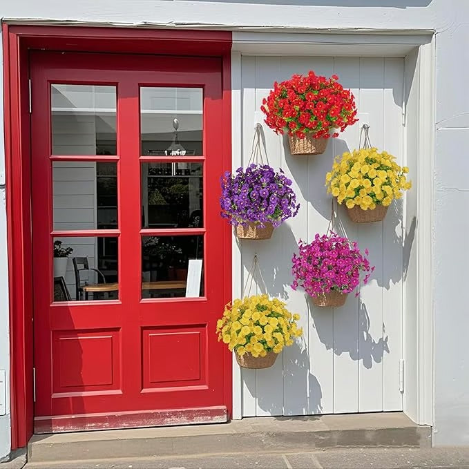 🌸Morning Glory Artificial Flowers — UV-Resistant Ever-Blooming Decor