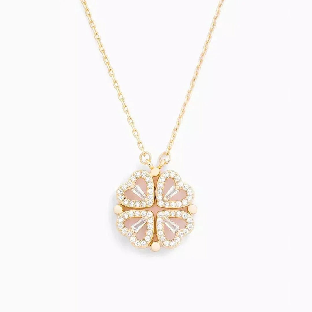 ✦Eternal Blossom: 2-in-1 Magnetic Lucky Heart Necklace